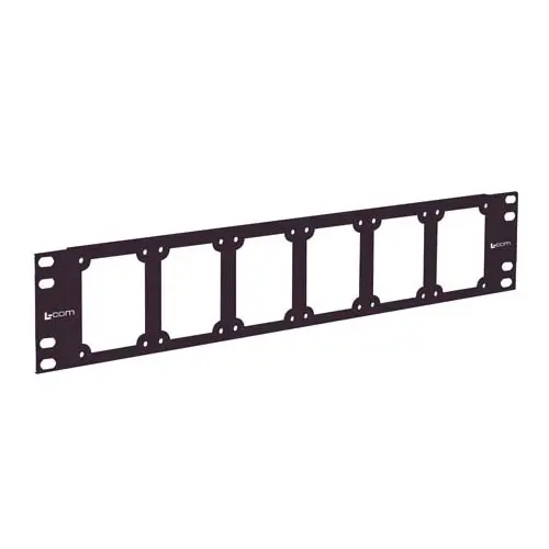Produktfoto 1 von L-Com Stahl 2 U, Schwarz 482.6 mm 482.6 mm
