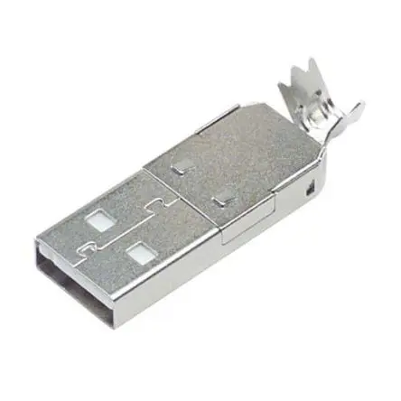 L-Com, Gerade USB CN2.0 Type A USB-Steckverbinder Stecker USB Typ A 1, Panel USB 2.0