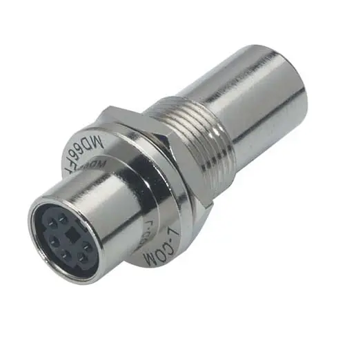 Produktfoto 1 von L-Com MD66 DIN-Stecker Gerade 6-polig, 4 Buchse