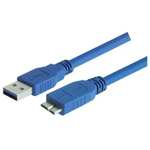 Produktfoto 1 von L-Com USB-Kabel, USB / USB B, 1m USB 3.0