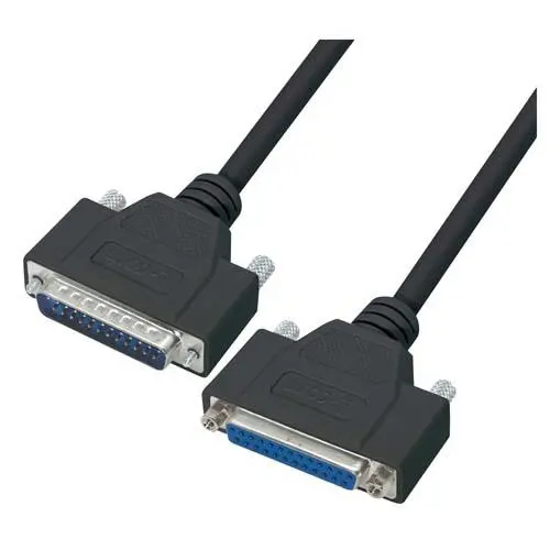 Produktfoto 1 von L-Com DB25 Kabel assembliert / D-SUB Stecker / D-SUB Buchse, 2.5 ft Polyvinylchlorid, Schwarz, RoHS, REACH, TSCA