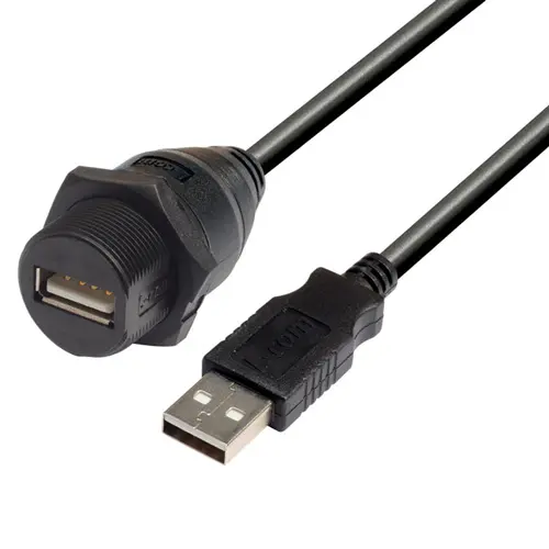 Produktfoto 1 von L-Com USB-Kabel, USBA / USBA, 500mm USB 2.0