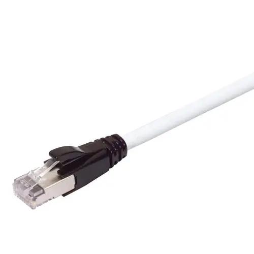Produktfoto 1 von L-Com TRD Cat6a Cat 6a, 10 m, Weiß Aluminium-/Polyesterfolie Geschirmt, Polyvinylchlorid