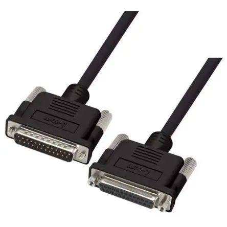Produktfoto 1 von L-Com CS2NB25MF Kabel assembliert / D-Sub, 25-polig Buchse Stecker, 5 ft Polyvinylchlorid, Schwarz, CE2011/65/EU, RoHS