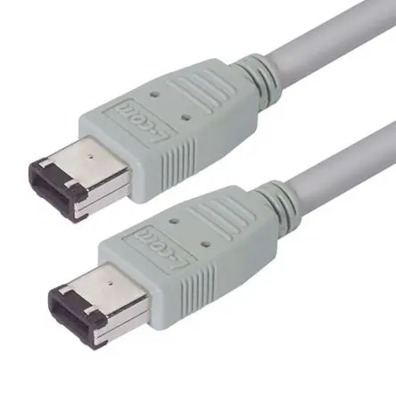 Produktfoto 1 von L-Com Firewire-Kabel 6-polig, Stiftleiste, 6-polige Kopfleiste, 3 m, Grau