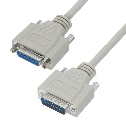 Produktfoto 1 von L-Com Kabel assembliert / D-SUB Stecker / D-SUB Buchse Polyvinylchlorid, Hellgrau, RoHS