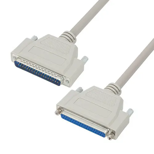 Produktfoto 1 von L-Com CSMN37MF Kabel assembliert / DB37 Stecker Stecker / DB37 Buchse Polyvinylchlorid, Hellgrau, RoHS