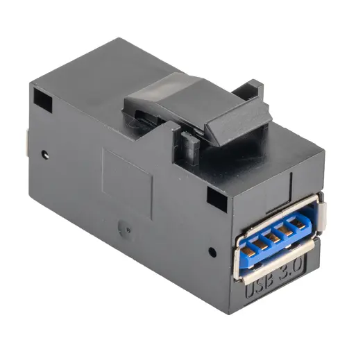 Produktfoto 1 von L-Com, Gerade U3C00029 USB-Steckverbinder Stecker USB Typ F 1, Panel USB 3.0