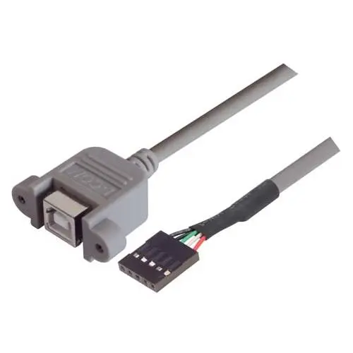Produktfoto 1 von L-Com USB-Kabel, USB / USB B, 500mm USB 2.0