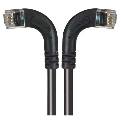 Produktfoto 1 von L-Com TRD Cat5e Cat.5e Netzwerkkabel, 1 ft, Schwarz, A Gerade Stecker, B RJ45 Stecker, Polyvinylchlorid Ungeschirmt