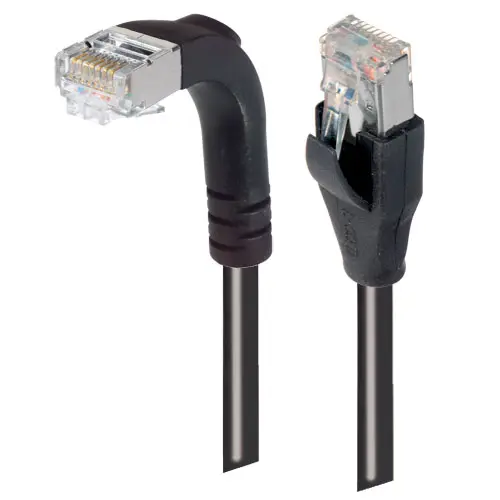 Produktfoto 1 von L-Com TRD Cat5e Cat.5e Netzwerkkabel, 1 ft, Schwarz, A Gerade Stecker, B RJ45 Stecker, Polyvinylchlorid Abgeschirmt