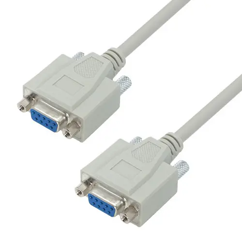 Produktfoto 1 von L-Com DB9 Kabel assembliert / DB9 Buchse / DB9 Buchse, 5 ft Polyvinylchlorid, Hellgrau, RoHS, REACH, TSCA