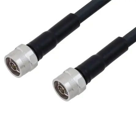 Produktfoto 1 von L-Com LCCA Koaxialkabel Stecker, 50 Ω Stecker, 6 ft, Typ N / Typ N, Schwarz