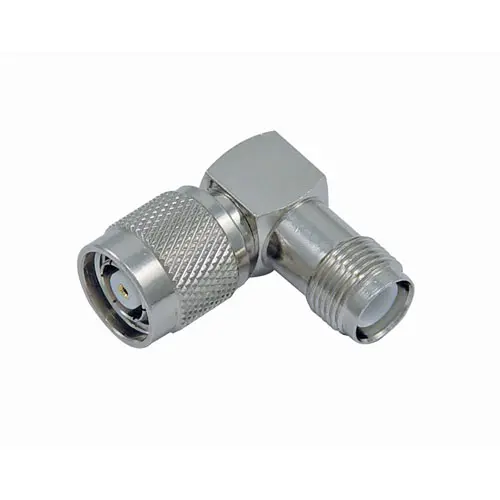 Produktfoto 1 von L-Com Koaxadapter, 50 Ω, gewinkelt, 6 GHz Stecker Stecker/Buchse, Koaxial