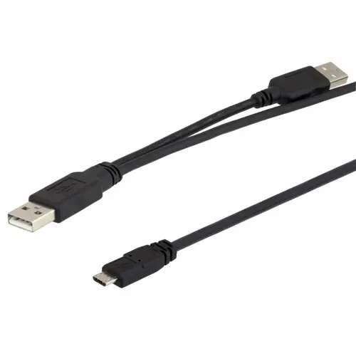 Produktfoto 1 von L-Com USB-Kabel, USBA / USB B, 900mm USB 2.0