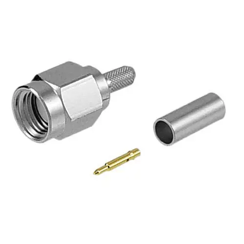 Produktfoto 1 von L-Com ASM Stecker Koaxialsteckverbinder SMA-Steckverbinder, 50 Ω Lot, Gerade