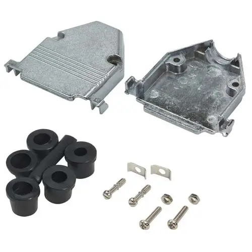 Produktfoto 1 von L-Com SD-C Haube für Sub-D Steckverbinder, 25 Kontakte, Stecker/Buchse, Schwarz