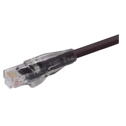 Produktfoto 1 von L-Com TRD Cat5e Cat.5e Netzwerkkabel, 3 ft, Schwarz, A Gerade Stecker, B RJ45 Stecker, Polyvinylchlorid Abgeschirmt