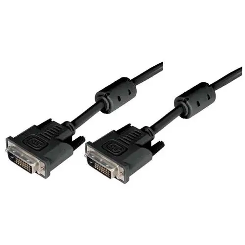 Produktfoto 1 von L-Com DVI-Kabel A DVI-D Dual Link-Stecker - Stecker - Stecker, 3 ft Polyvinylchlorid Schwarz