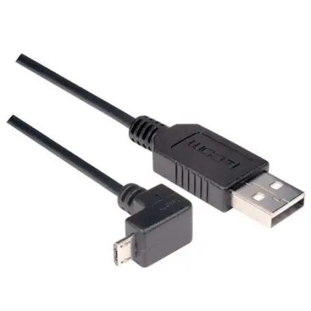 Produktfoto 1 von L-Com Stecker CAA-90DMICB USB-Kabel, USB Stecker / USB, 2 m USB 2.0 Schwarz