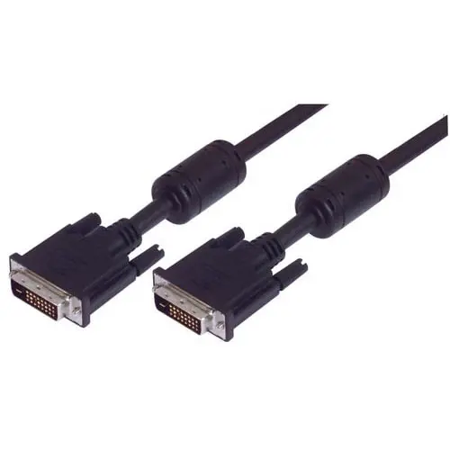 Produktfoto 1 von L-Com DVI-Kabel A DVI-D Dual Link - Stecker B DVI-D - Stecker, 10 ft Raucharm halogenfrei Schwarz