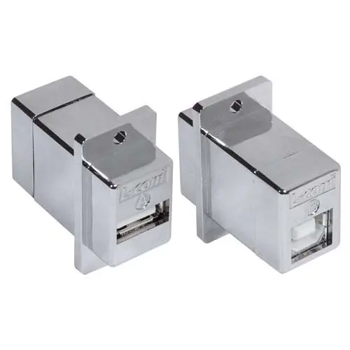 Produktfoto 1 von L-Com, Gerade AL-ECF504-AB USB-Steckverbinder Stecker 1, Panel USB 2.0