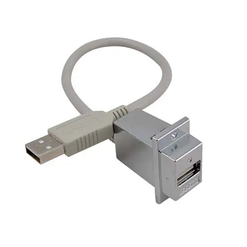 Produktfoto 1 von L-Com USB-Kabel, USB / USBA, 12Zoll USB 2.0