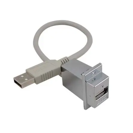 Produktfoto 1 von L-Com Stecker AL-ECF504 USB-Kabel, USB Stecker / USB Typ A, 36 Zoll USB 2.0 Hellgrau