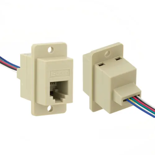 Produktfoto 1 von L-Com ECJ RJ-Steckverbinder, RJ12 Typ Modularer Steckverbinder, L. 254 mm, Anschlüsse 1 Port