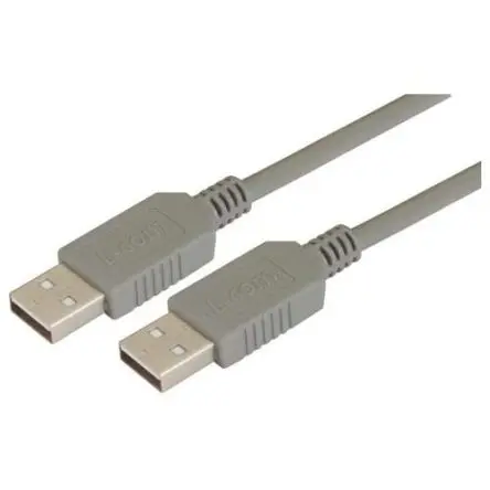 Produktfoto 1 von L-Com Stecker ECUSBAB USB-Kabel, USB Stecker / USB Typ A, 800 mm USB 2.0 Grau