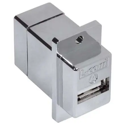 Produktfoto 1 von L-Com, Gerade USB-Steckverbinder Stecker USB Typ A 1, Panel