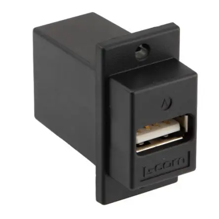 Produktfoto 1 von L-Com, Gerade ECF504B-UAB USB-Steckverbinder Stecker 1, Panel USB 2.0