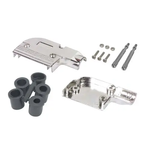 Produktfoto 1 von L-Com SDR Haube für Sub-D Steckverbinder, 15 Kontakte, Stecker/Buchse, Schwarz