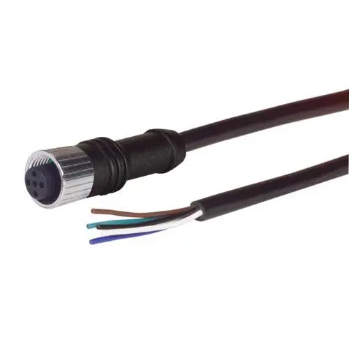 Produktfoto 1 von L-Com M12FOE5A, 5-polig Kabel, M12, Gerade Stecker / Gerade