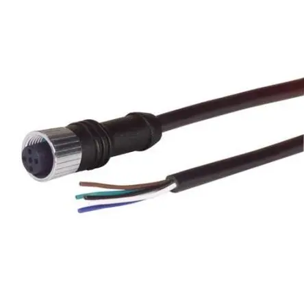 Produktfoto 1 von L-Com M12FOE5A, 5-polig Kabel, M12, Gerade Stecker / Gerade, Länge 2 m