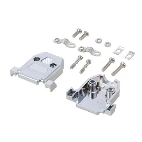 Produktfoto 1 von L-Com SD-C Haube für Sub-D Steckverbinder, 15 Kontakte, Stecker/Buchse, Silber