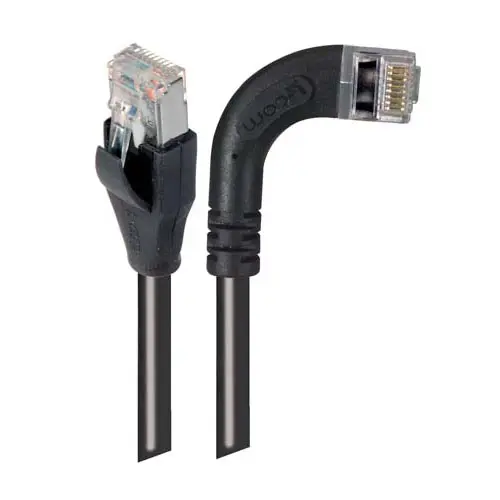 Produktfoto 1 von L-Com TRD Cat5e Cat.5e Netzwerkkabel, 1 ft, Schwarz, A Rechtwinklig Stecker, B RJ45 Stecker, Polyvinylchlorid