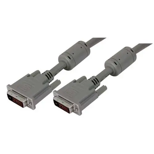 Produktfoto 1 von L-Com DVI-Kabel A DVI-D Dual Link-Stecker - Stecker - Stecker, 10 ft Polyvinylchlorid Grau