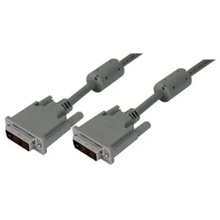 Produktfoto 1 von L-Com DVI-Kabel A DVI-D Single Link-Anschluss - Stecker B DVI-D - Stecker, 15 ft Polyvinylchlorid Grau