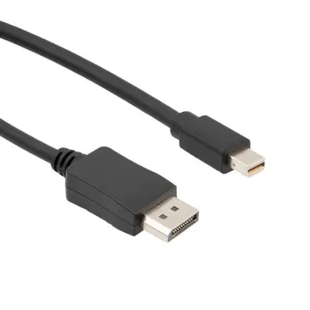 Produktfoto 1 von L-Com, Stecker DisplayPort-Kabel A Stecker B DisplayPort - Stecker, 1 m Aluminium, Polyesterfolienabschirmung