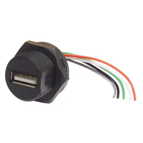 Produktfoto 1 von L-Com, Gerade USB-Steckverbinder Stecker USB Typ A 1, Panel IP40