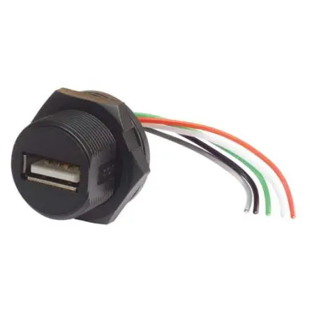 Produktfoto 1 von L-Com, Gerade USB-Steckverbinder Stecker USB Typ A 1, Panel IP67