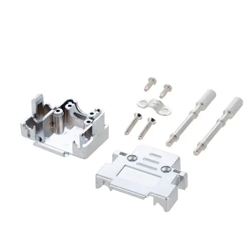 Produktfoto 1 von L-Com SDR Haube für DB9/HD15, 15 Kontakte, Stecker/Buchse, Silber