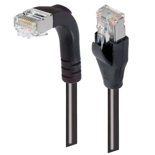Produktfoto 1 von L-Com TRD Kat. 6 Cat.6 Netzwerkkabel, 1 ft, Schwarz, A Gerade Stecker, B RJ45 Stecker Abgeschirmt, Raucharm halogenfrei