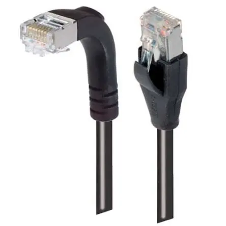Produktfoto 1 von L-Com TRD Kat. 6 Cat.6 Netzwerkkabel, 1 ft, Schwarz, A Gerade Stecker, B RJ45 Stecker Abgeschirmt, Raucharm halogenfrei