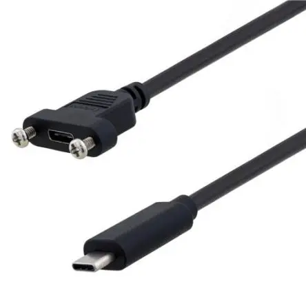 L-Com Stecker U3A00057 USB-Kabel, USB Buchse / USB Typ C, 500 mm Schwarz