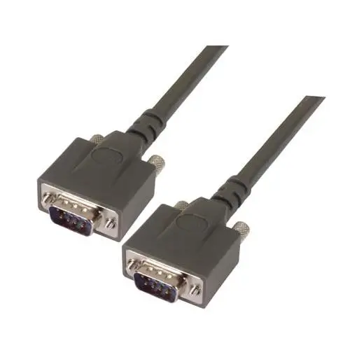 Produktfoto 1 von L-Com CPMS Kabel assembliert / D-Sub, 9-polig Stecker / DB9 Stecker, 25 ft Polyvinylchlorid, Grau, UL, RoHS