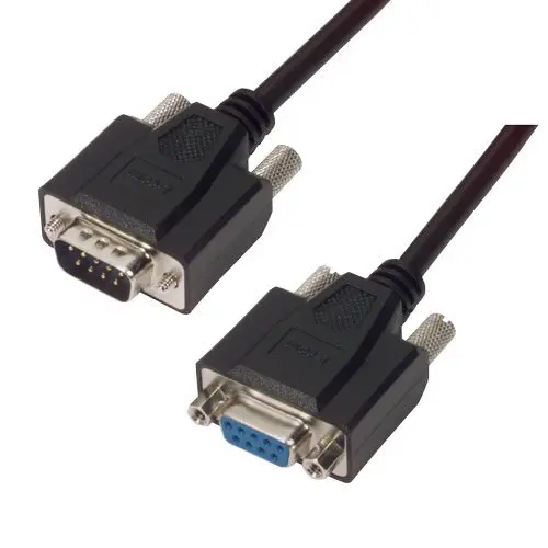 Produktfoto 1 von L-Com CSMNB Kabel assembliert / DB9 Stecker / DB9 Buchse, 10 ft Polyvinylchlorid, Schwarz, UL, RoHS