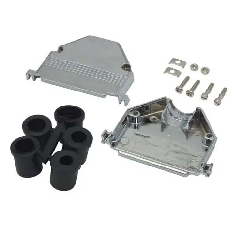Produktfoto 1 von L-Com SD-C Haube für Sub-D Steckverbinder, 62 Kontakte, Stecker/Buchse, Schwarz