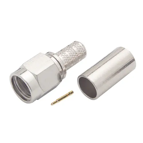 Produktfoto 1 von L-Com BAC Stecker Koaxialsteckverbinder SMA-Steckverbinder, Crimpbefestigung, 50 Ω Crimpbefestigung, 0.128 in, Gerade